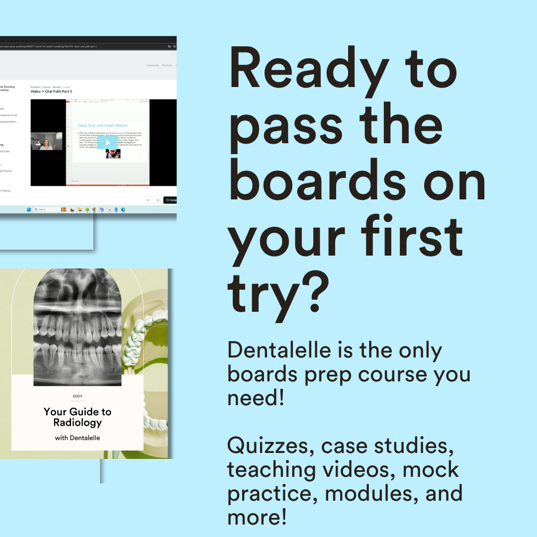 VIP PACKAGE - Dental Assisting Board Exam Prep Academy